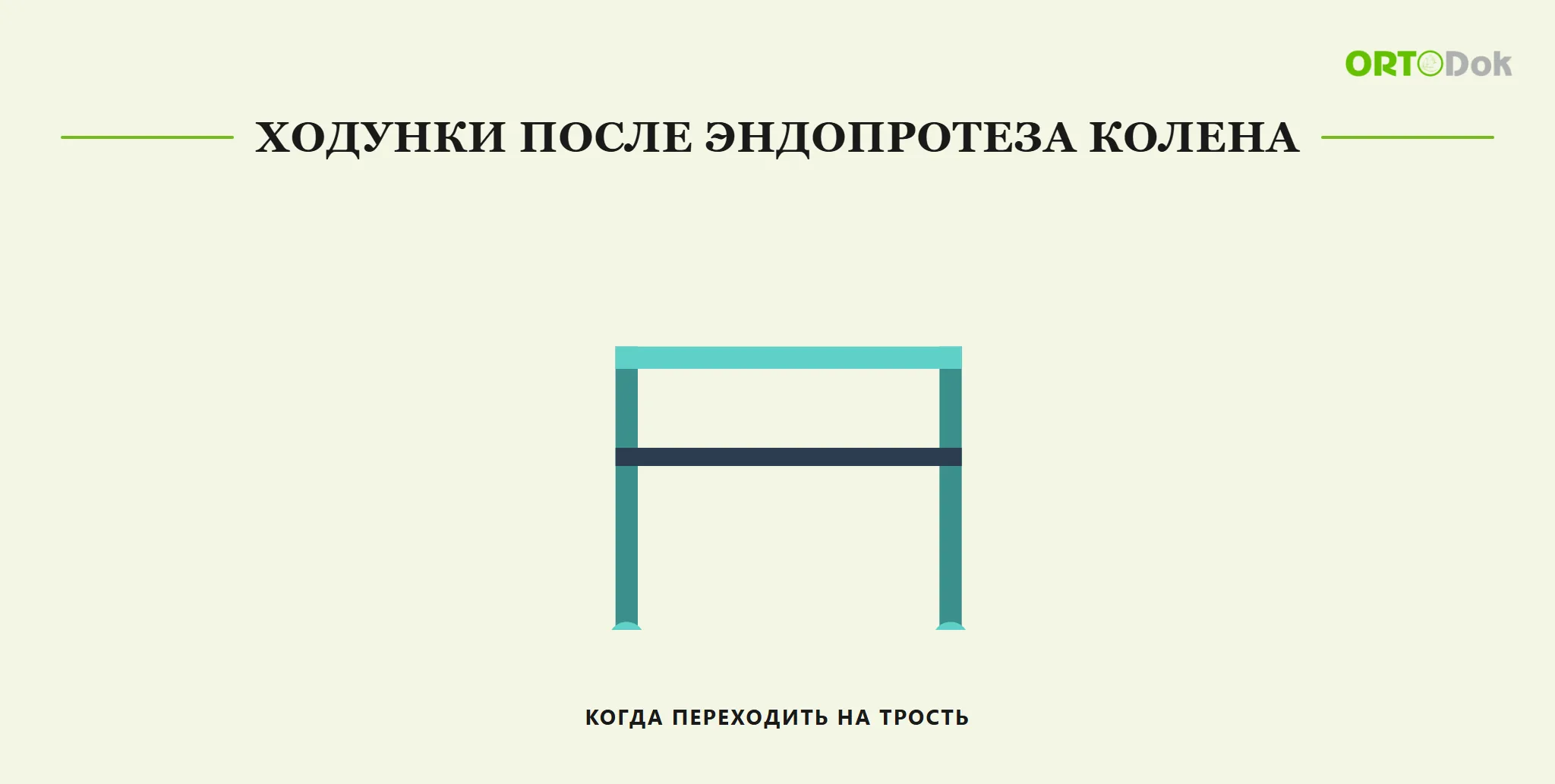 Ходунки после эндопротеза колена: когда переходить на трость